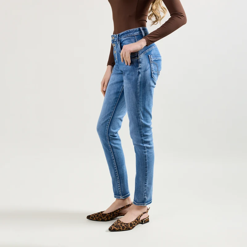 Jean Boyfriend Classique Taille Haute