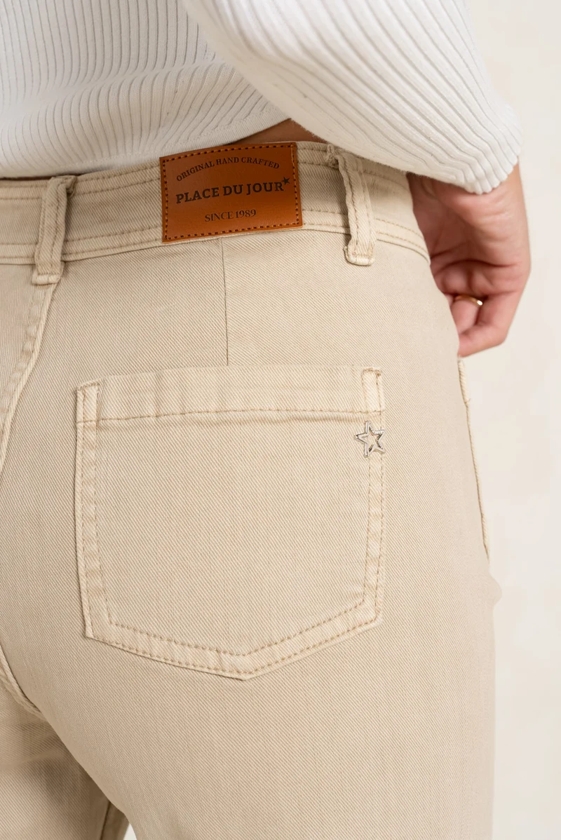 Jean Vintage Évasé Poches Plaquées