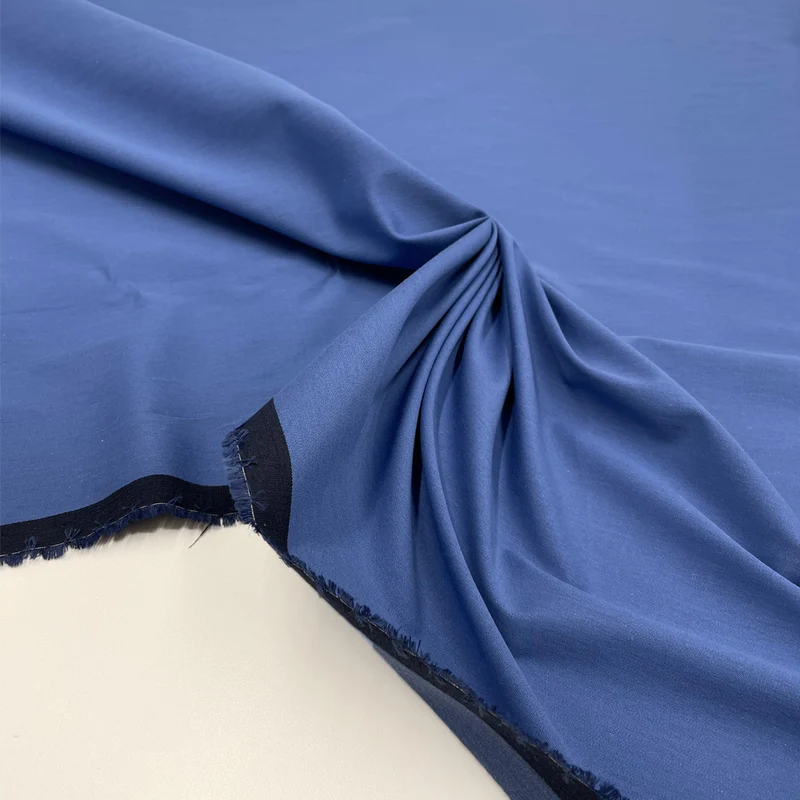Tissu gabardine Stretch, coton - Azzurro