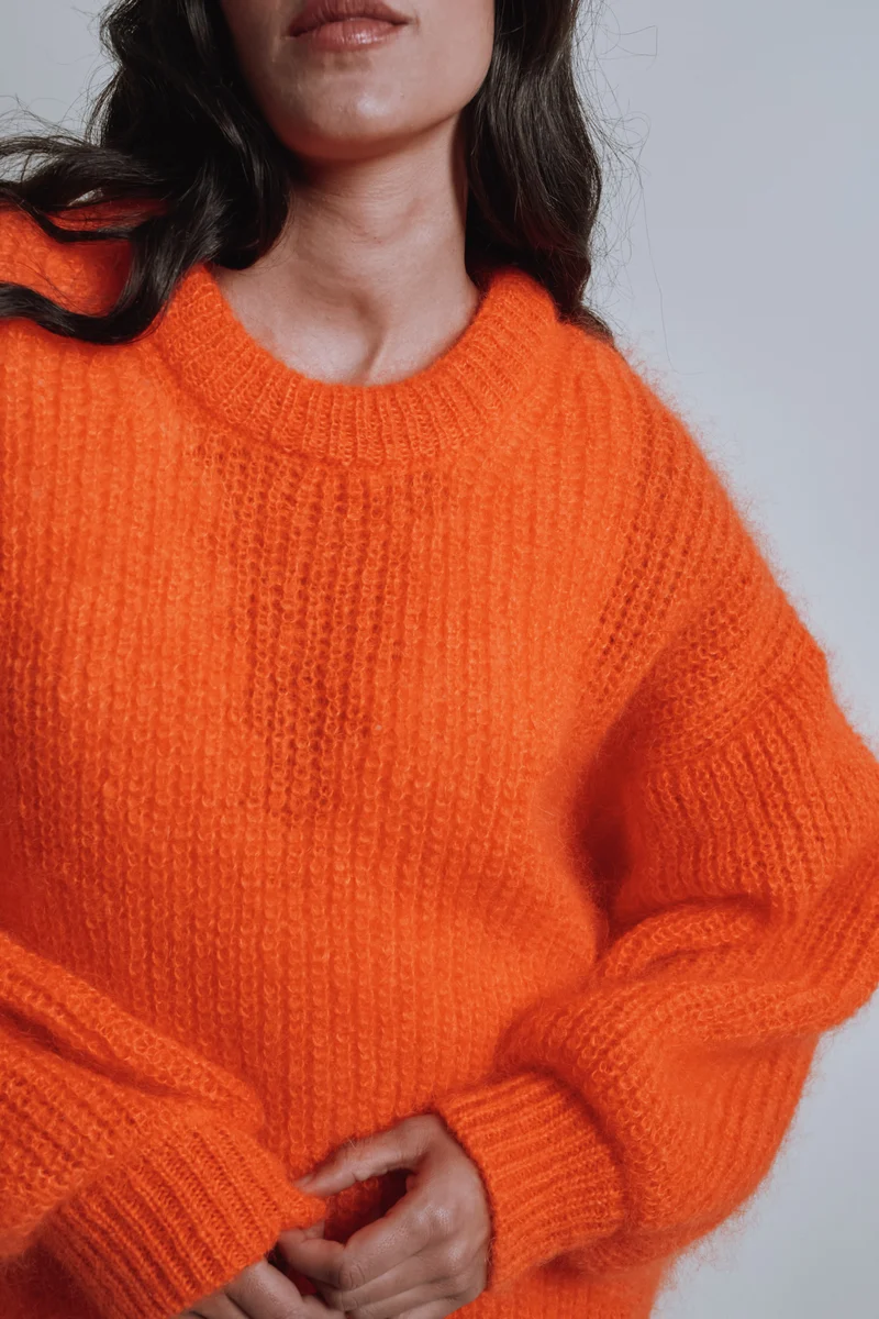 LUCIE Mohair Sweater by Marie Courroy x L'Envers - Orange