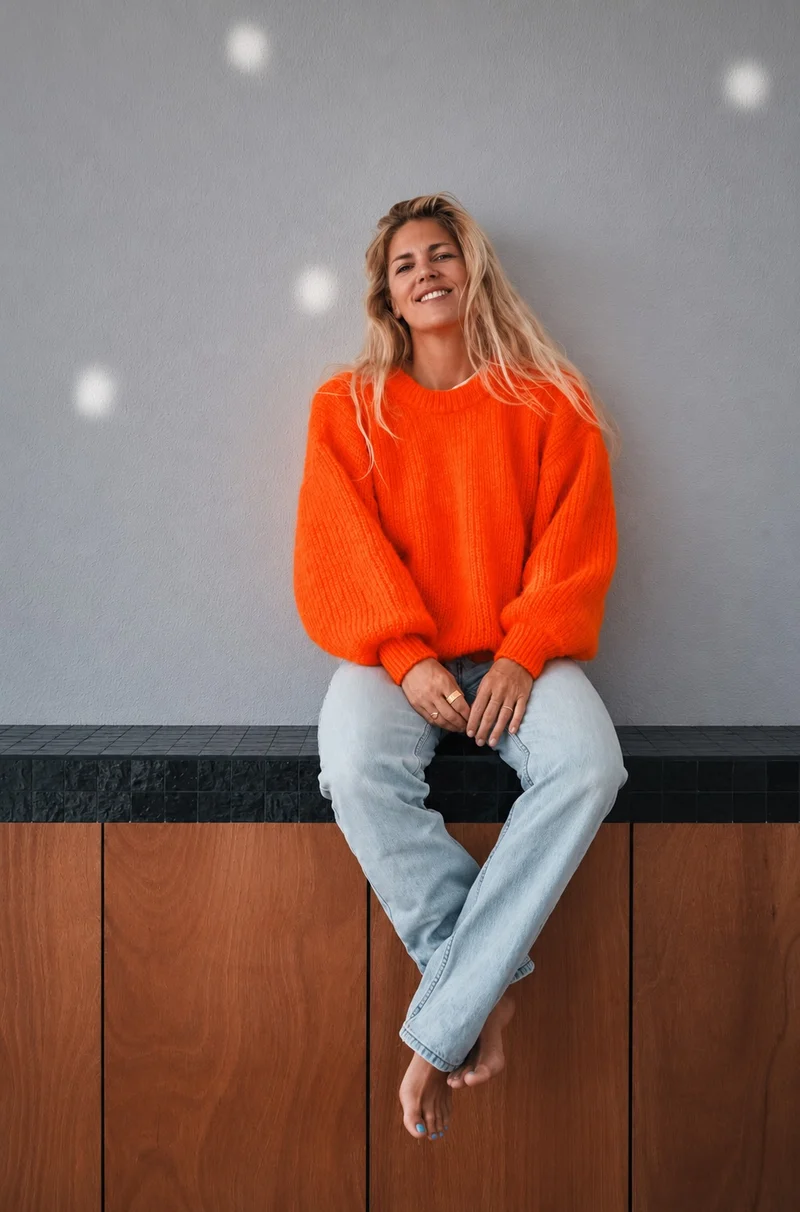 LUCIE Mohair Sweater by Marie Courroy x L'Envers - Orange