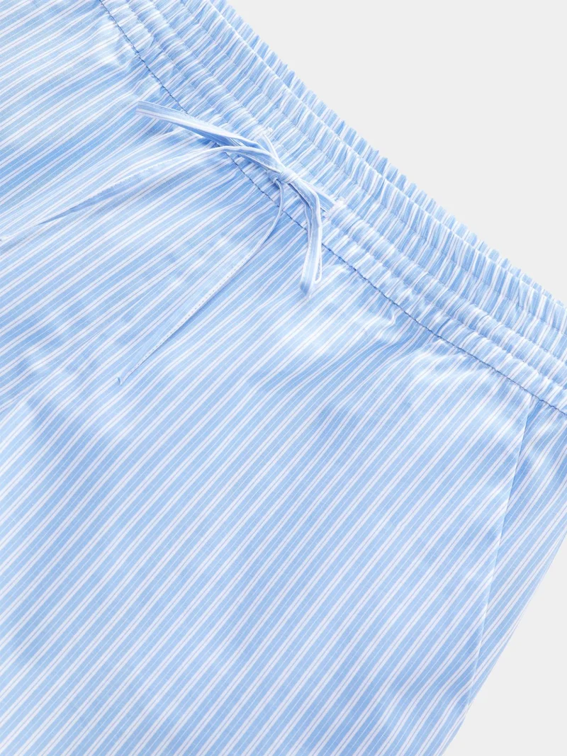 Cerulean Breeze Tie-Detail Shorts