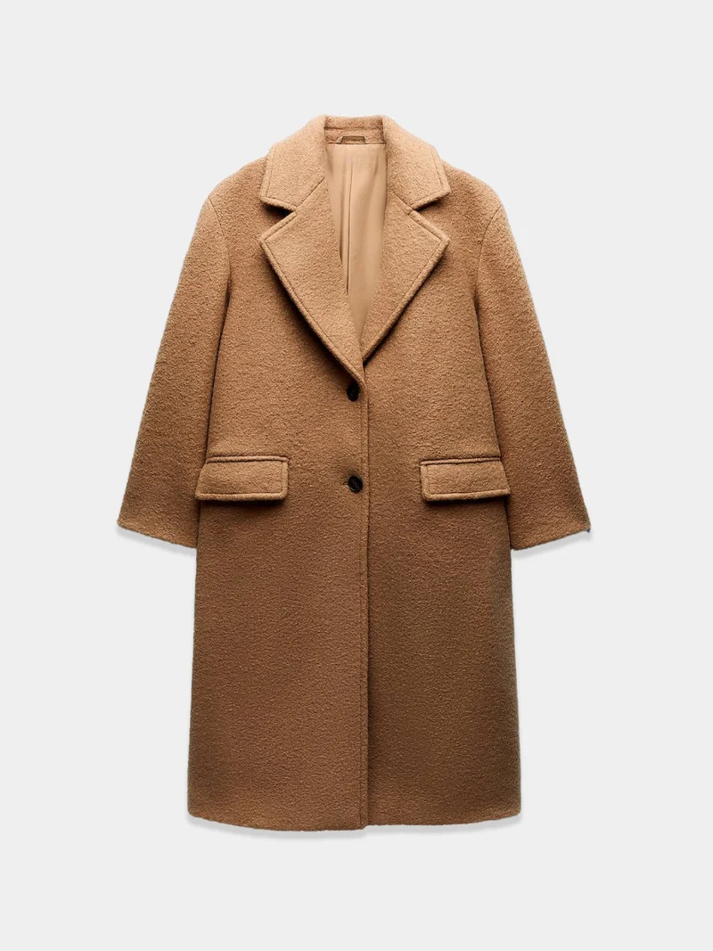 MochaMist Bouclé Bliss Coat