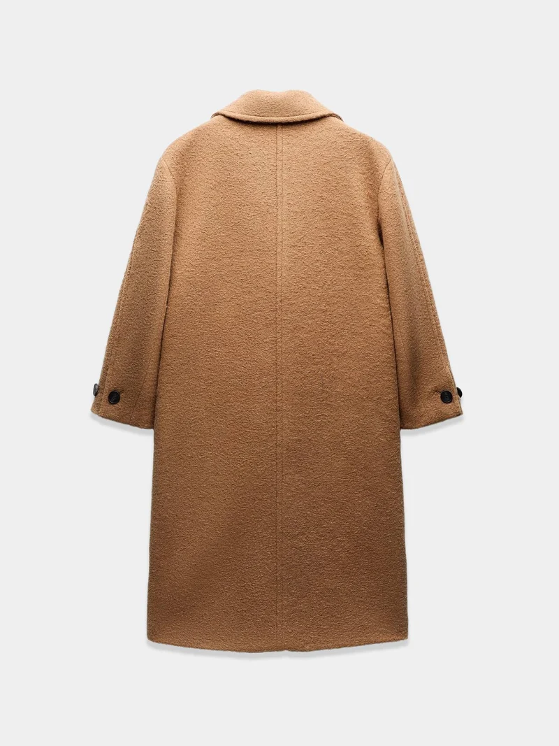 MochaMist Bouclé Bliss Coat