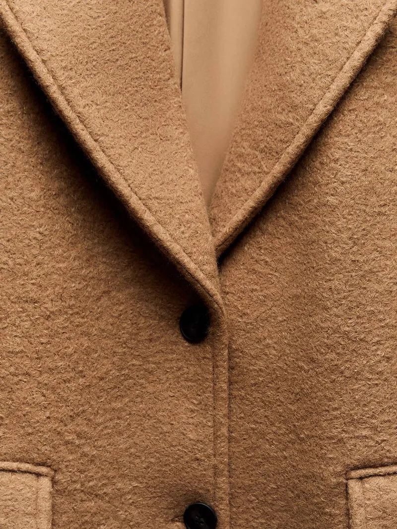 MochaMist Bouclé Bliss Coat