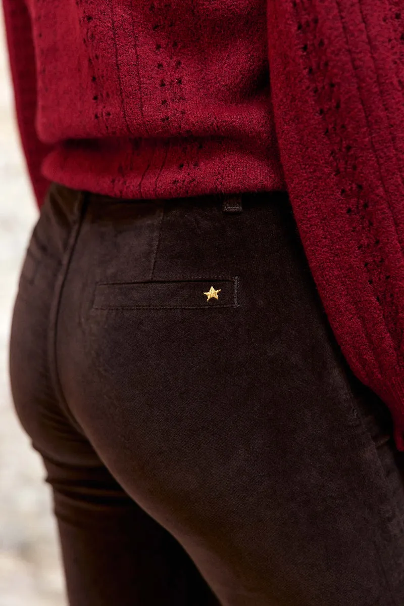 Sonny - Pantalon flare en velours