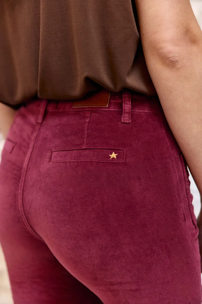 Sonny - Pantalon flare en velours