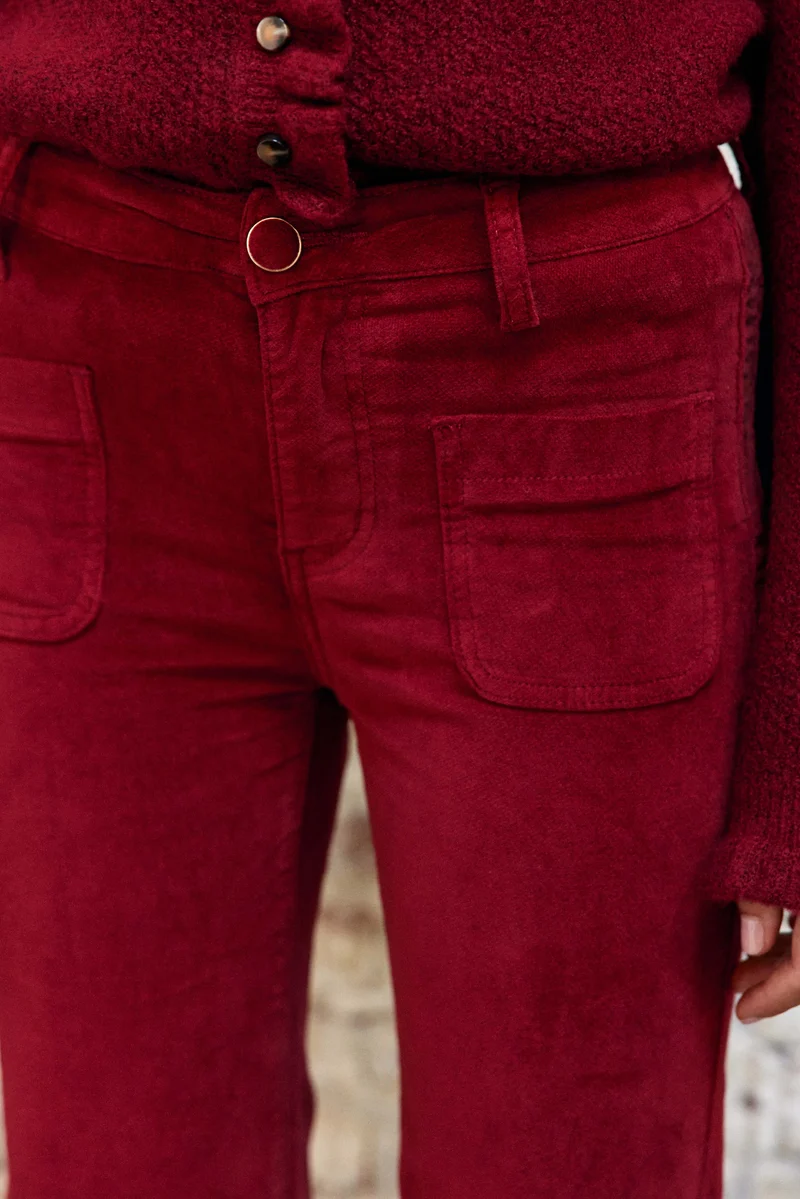 Sonny - Pantalon flare en velours