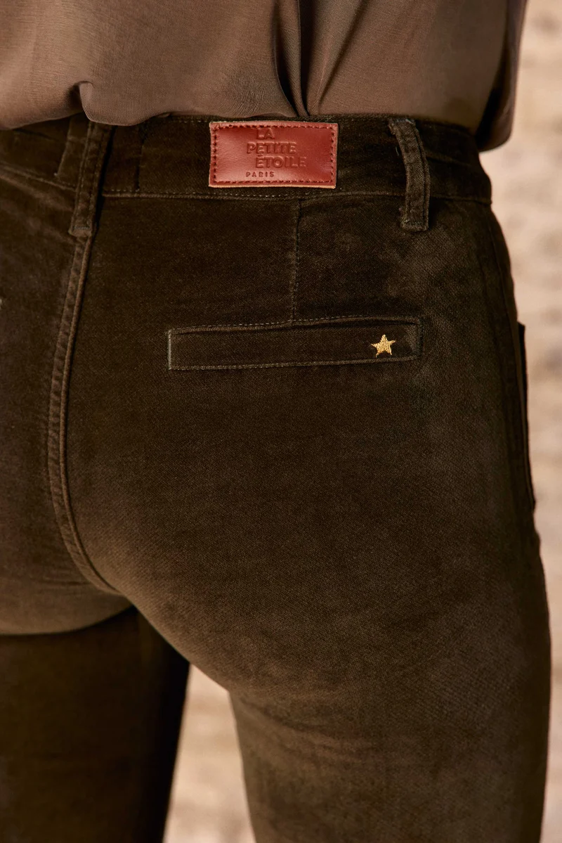 Sonny - Pantalon flare en velours