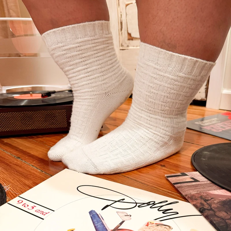 Everyday Crew Socks - 5 Pairs in White