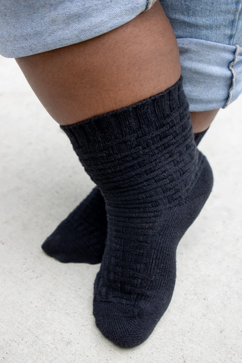 Everyday Crew Socks - 5 Pairs in Black