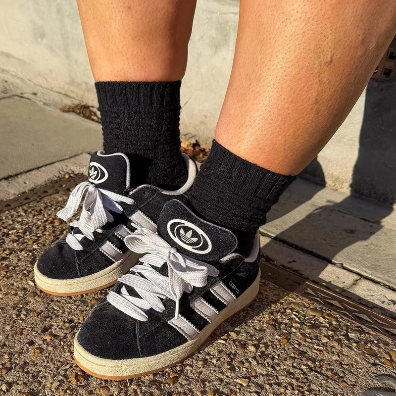 Everyday Crew Socks - 5 Pairs in Black