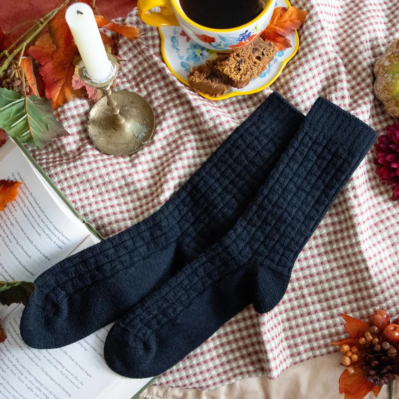 Everyday Crew Socks - 5 Pairs in Black
