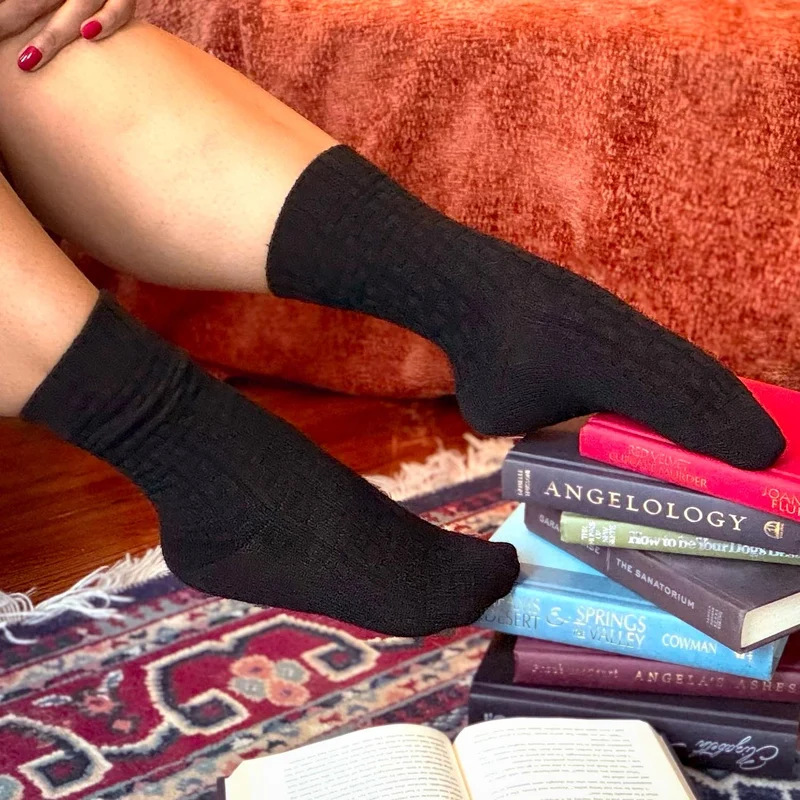 Everyday Crew Socks - 5 Pairs in Black