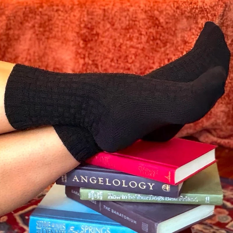 Everyday Crew Socks - 5 Pairs in Black
