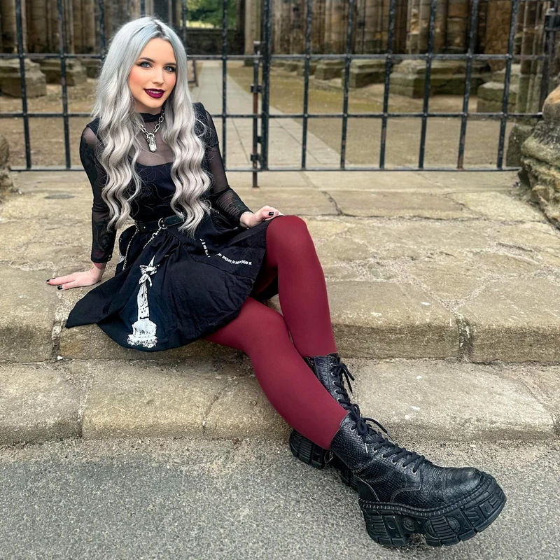 80 Denier Tights - Smouldering Grudge