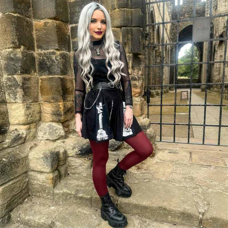80 Denier Tights - Smouldering Grudge