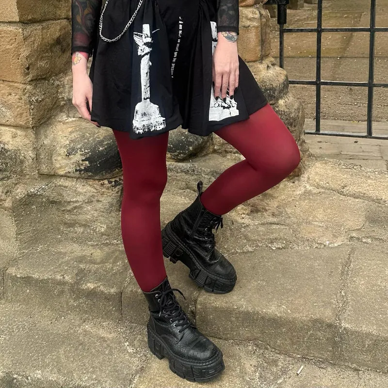 80 Denier Tights - Smouldering Grudge