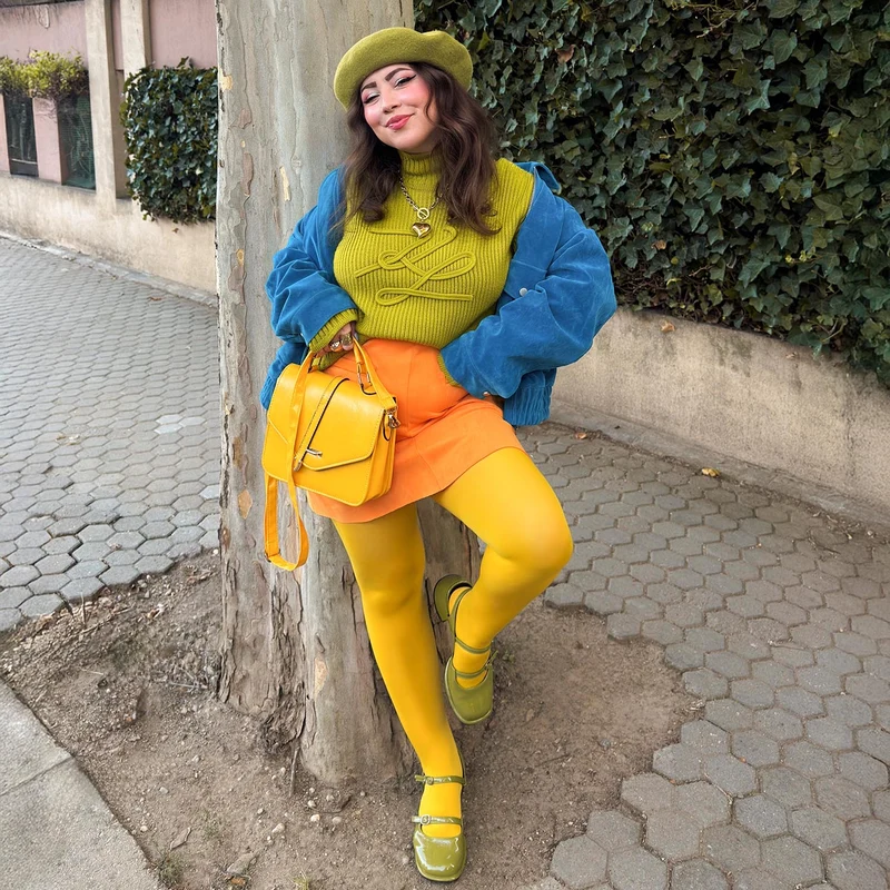 80 Denier Tights - Cursed Custard