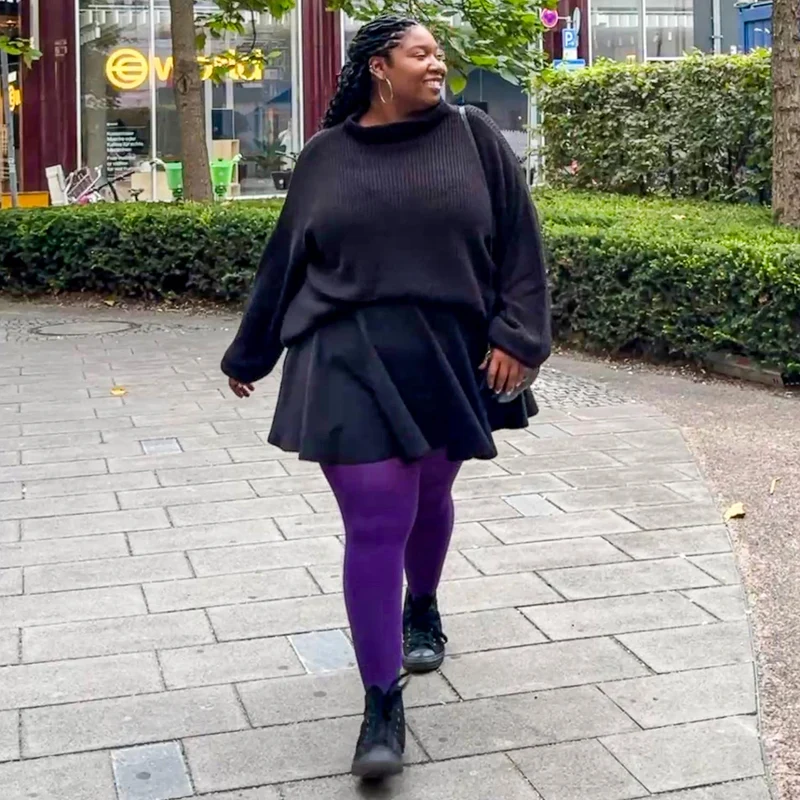 80 Denier Tights - Fancy Darkness