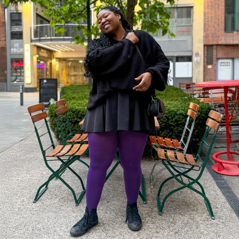 80 Denier Tights - Fancy Darkness