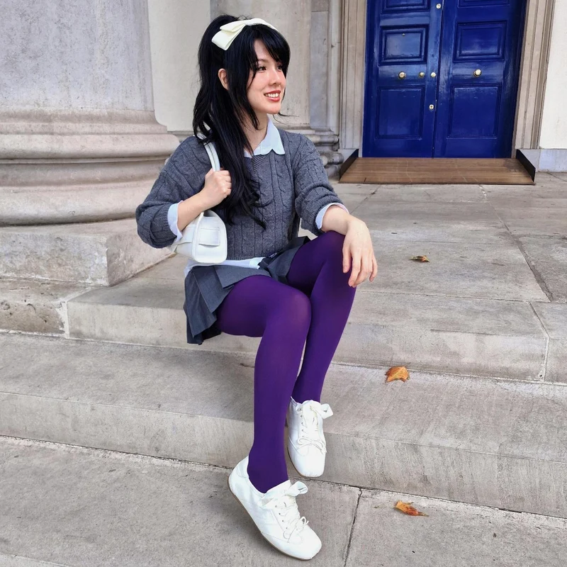 80 Denier Tights - Fancy Darkness