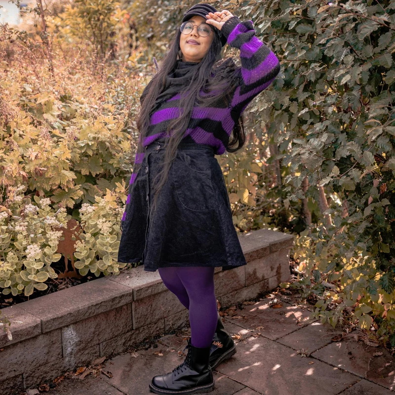 80 Denier Tights - Fancy Darkness