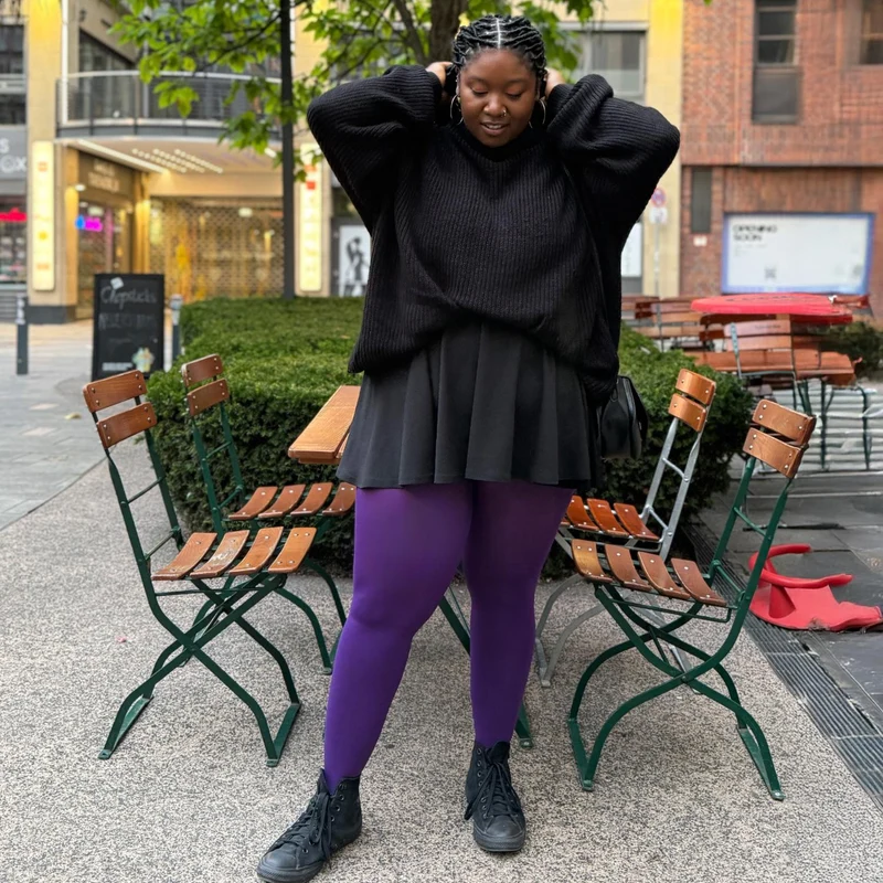 80 Denier Tights - Fancy Darkness