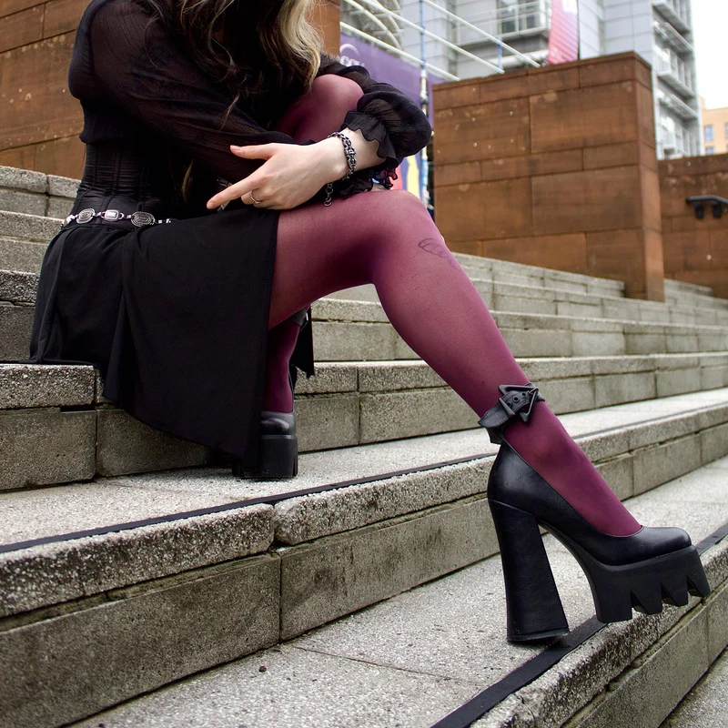 30 Denier Tights - Plum