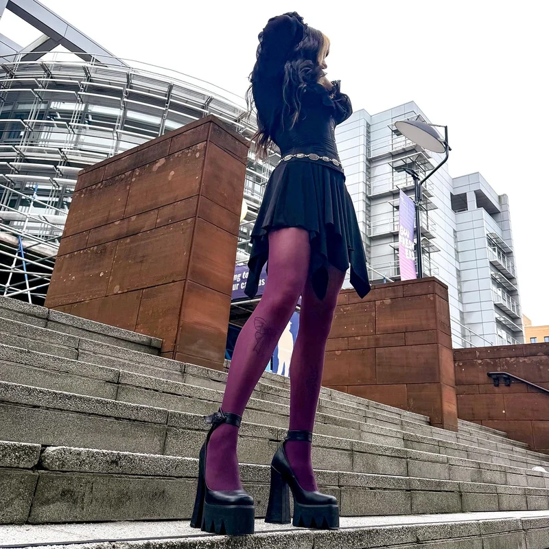 30 Denier Tights - Plum