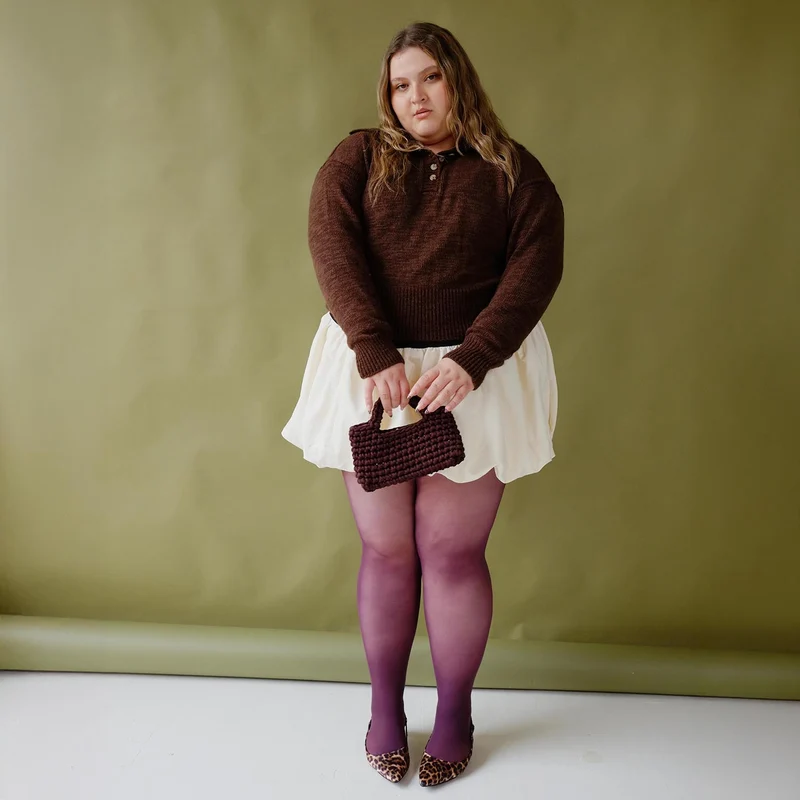 30 Denier Tights - Plum