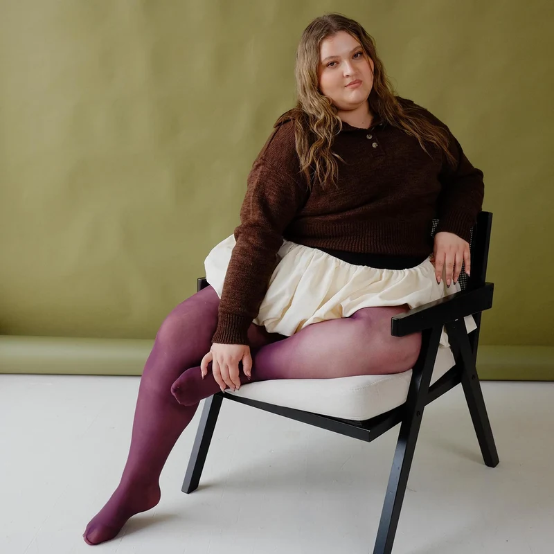 30 Denier Tights - Plum