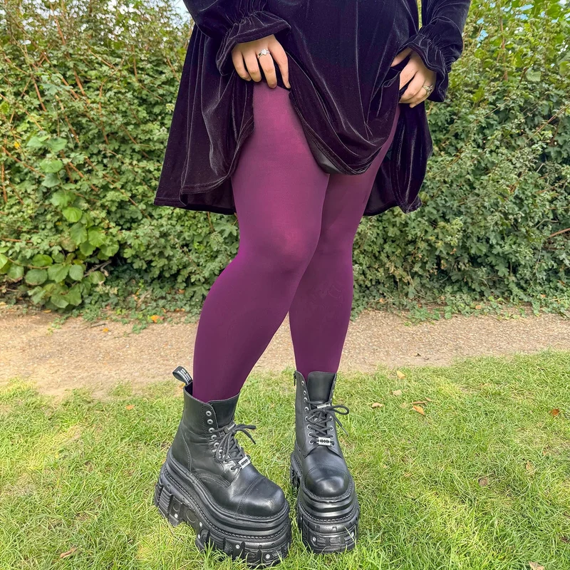 80 Denier Tights - Mulberry
