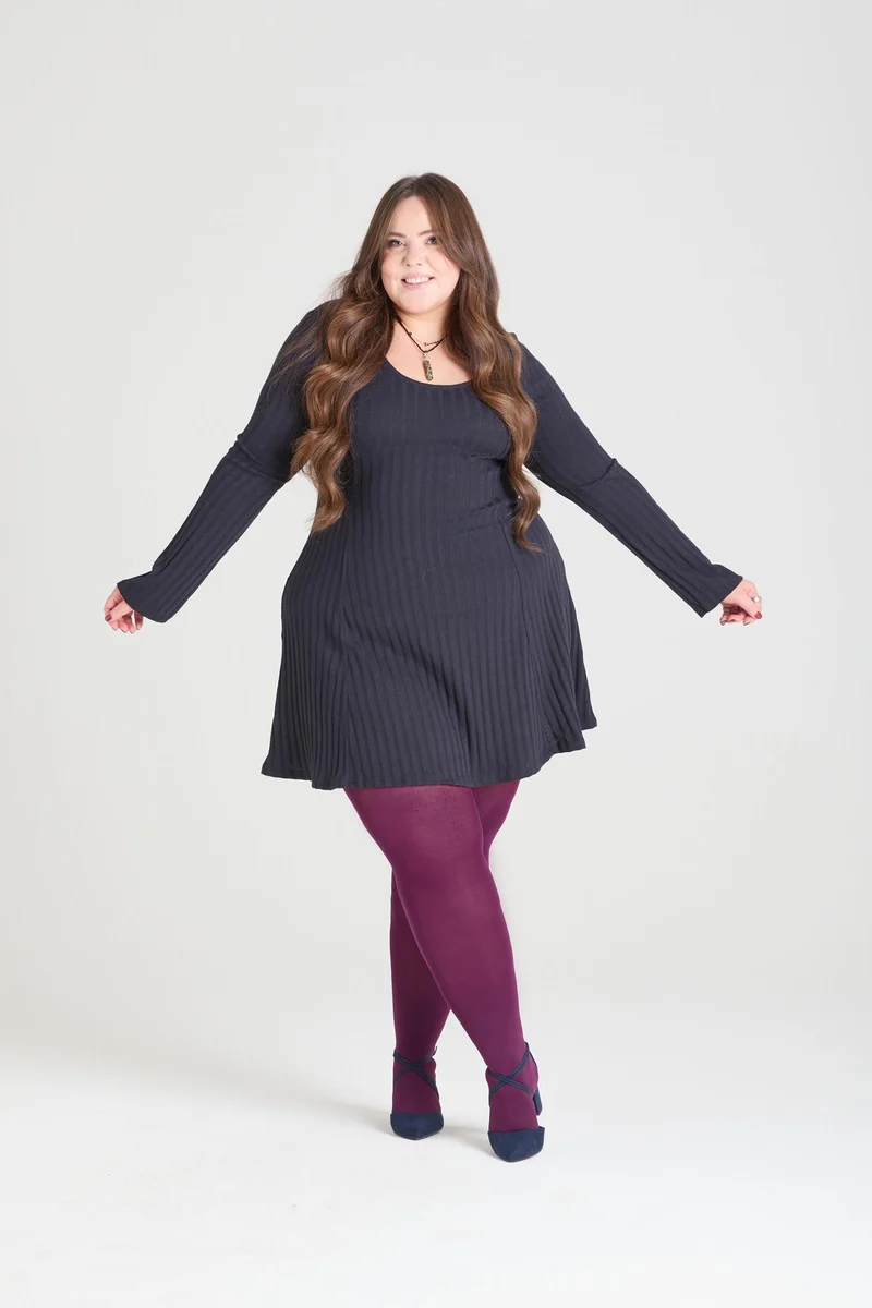 80 Denier Tights - Mulberry