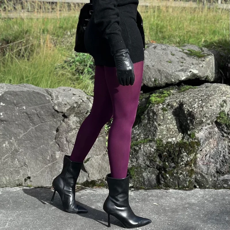 80 Denier Tights - Mulberry