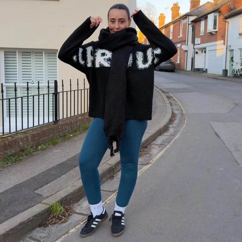 Squat Proof Leggings - Bone China