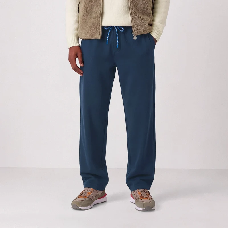 Pantalon coton stretch taille élastiquée bleu 558 SBPLAY