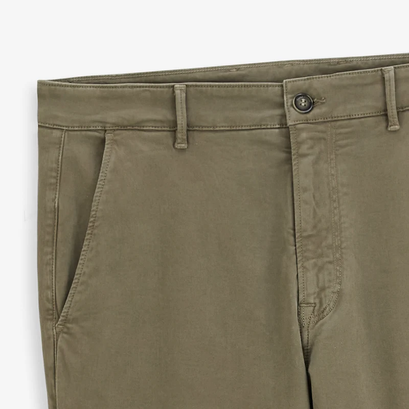 Chino coton stretch coupe droite gris taupe 751 SBPLAY