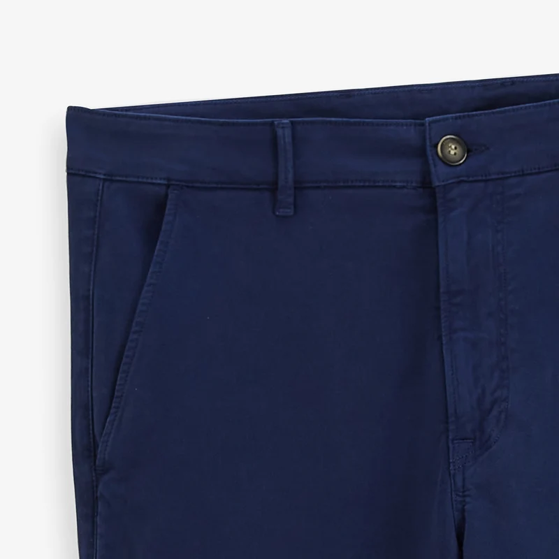 Chino coupe droite coton stretch bleu 751 SBPLAY