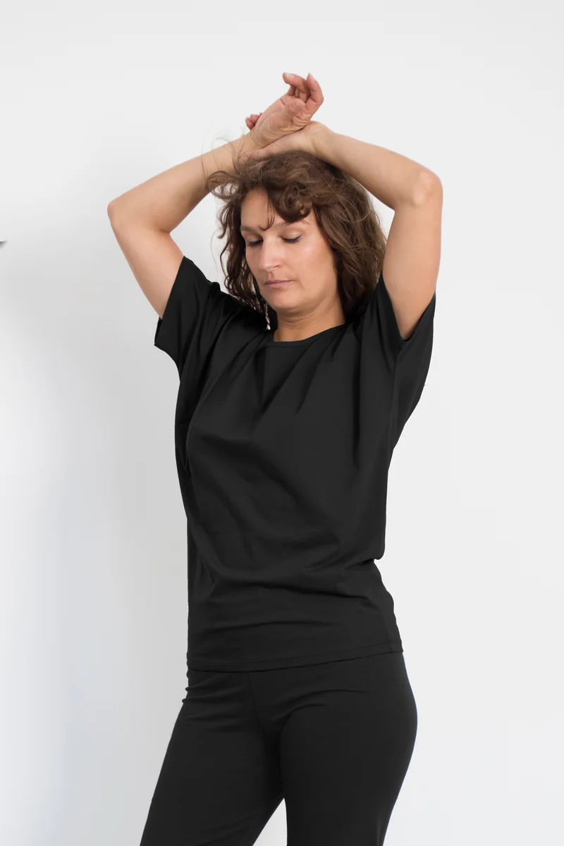 Cephei T-shirt — Mercerized Organic Cotton Batwing Yoga T-shirt