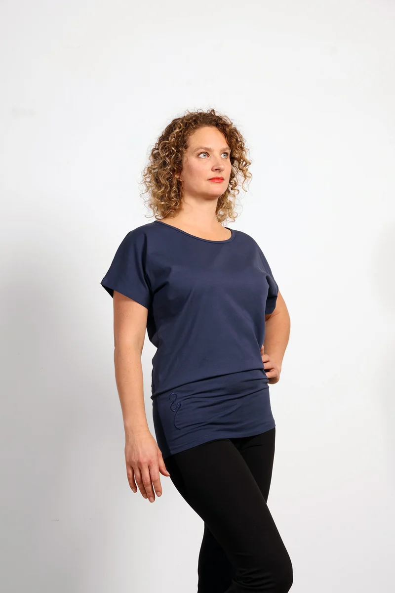 Cephei T-shirt — Mercerized Organic Cotton Batwing Yoga T-shirt