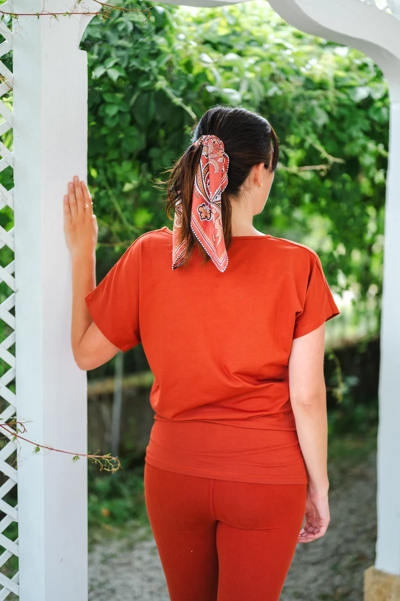 Cephei T-shirt — Mercerized Organic Cotton Batwing Yoga T-shirt