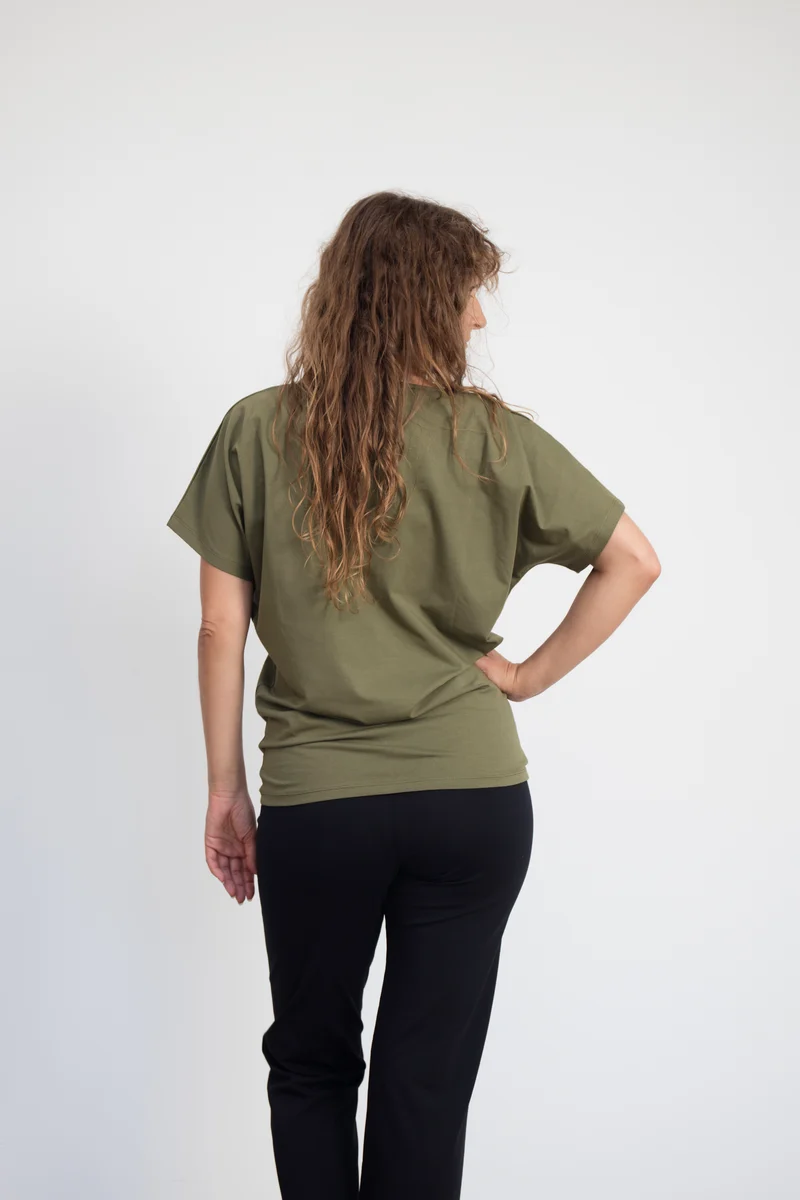 Cephei T-shirt — Mercerized Organic Cotton Batwing Yoga T-shirt