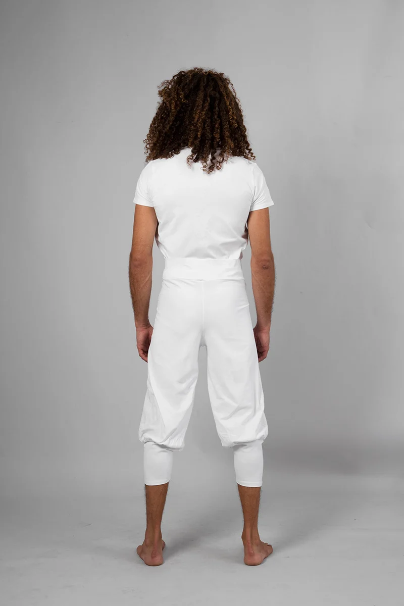 Sadhak Men's Yoga Shorts — Wide-Cut Yoga Shorts with Anti-Fall Bands for Inversions