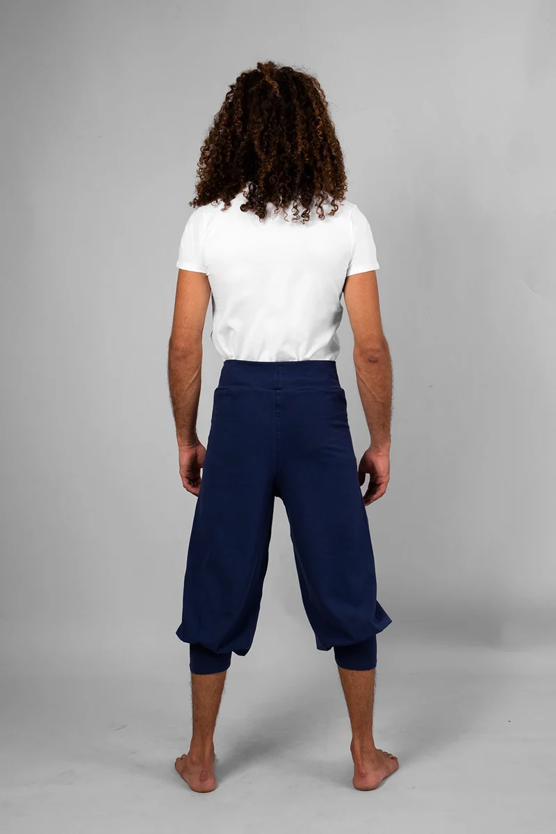 Sadhak Men's Yoga Shorts — Wide-Cut Yoga Shorts with Anti-Fall Bands for Inversions