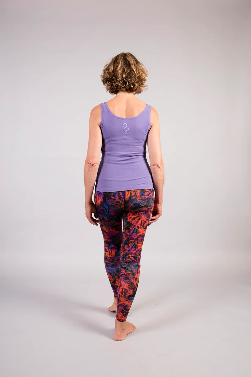Sohang Yoga Top — Lilac with Kundalini Embroidery (Last Pieces, Turkey Production)