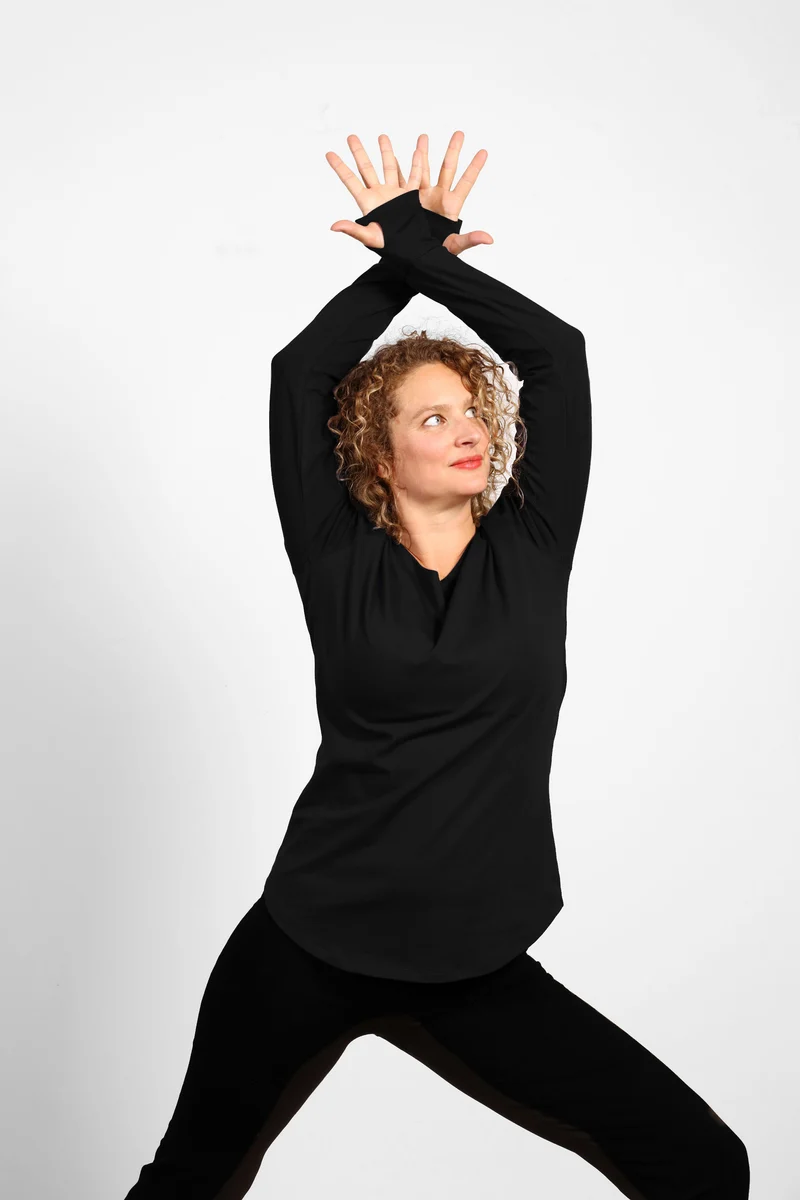 Lunara Longsleeve Shirt — Mercerized Organic Cotton Yoga Longsleeve with Thumb Loops