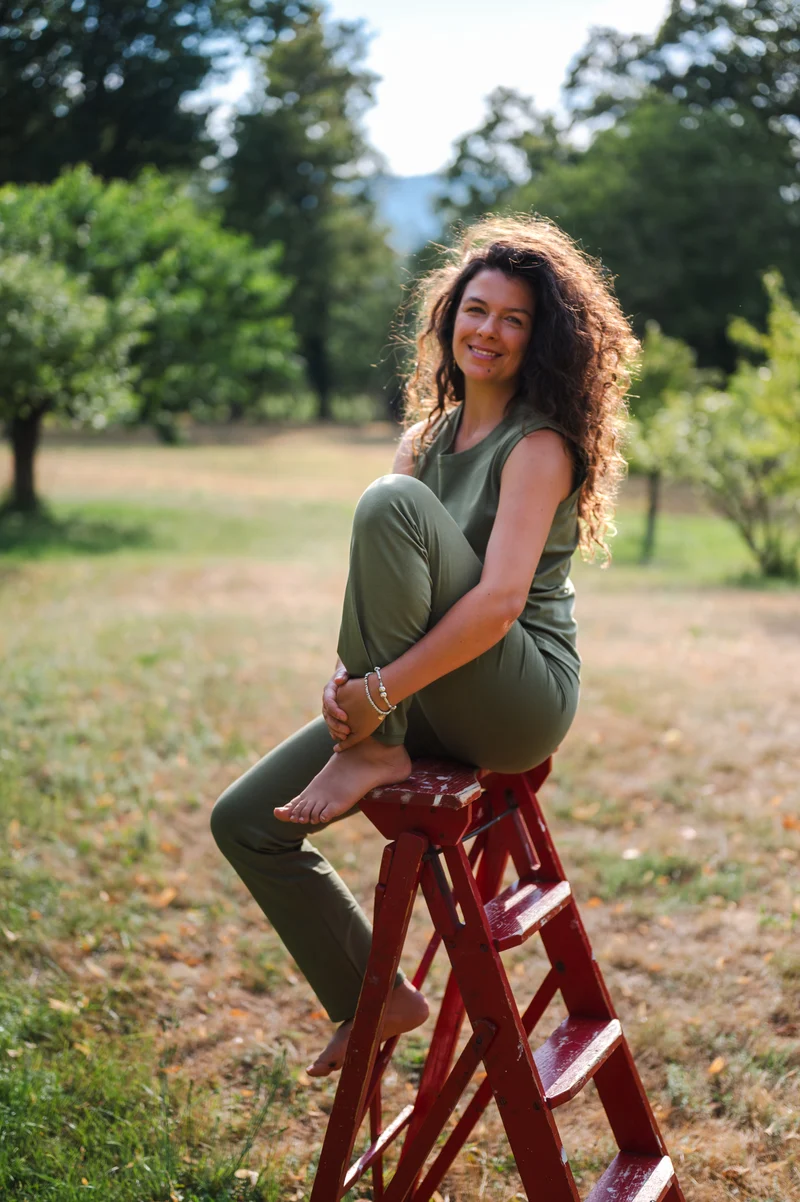 Ankaa Pants — Straight-Leg Mercerized Organic Cotton Yoga Pants