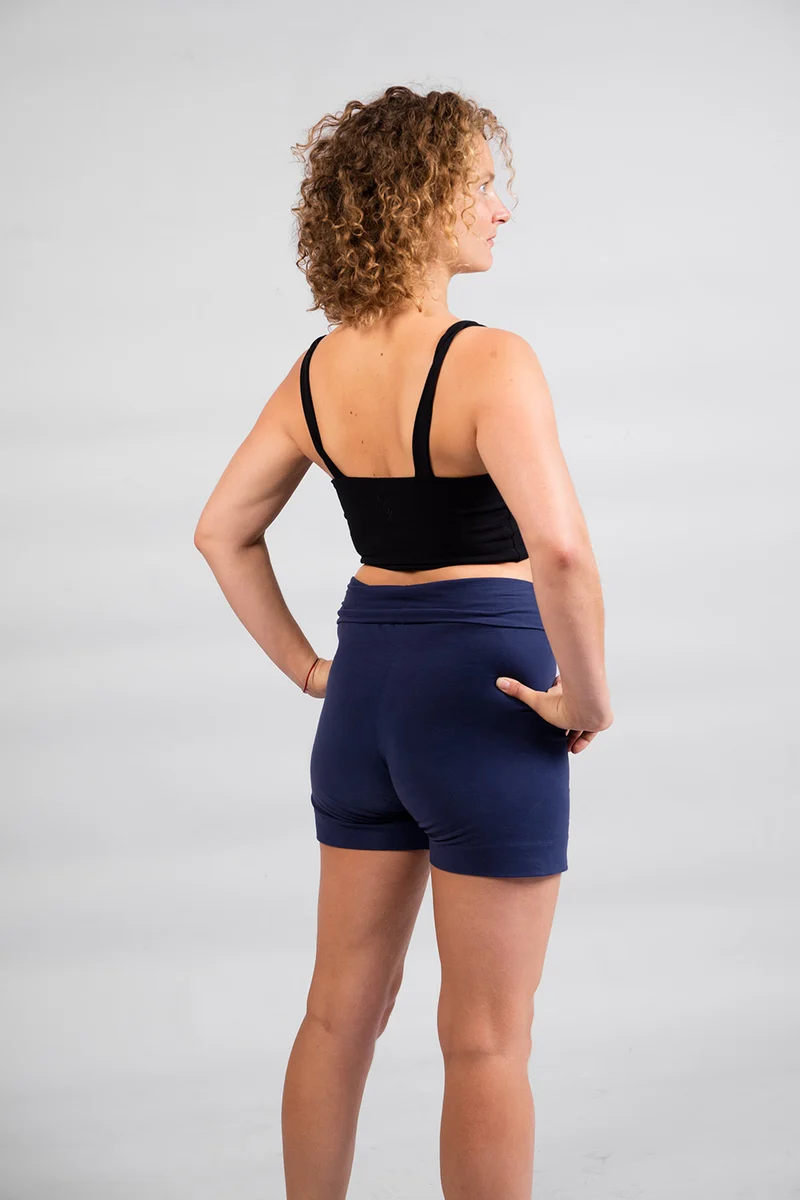 Sohang Yoga Short — Organic Cotton Yoga Short with Foldable Waistband