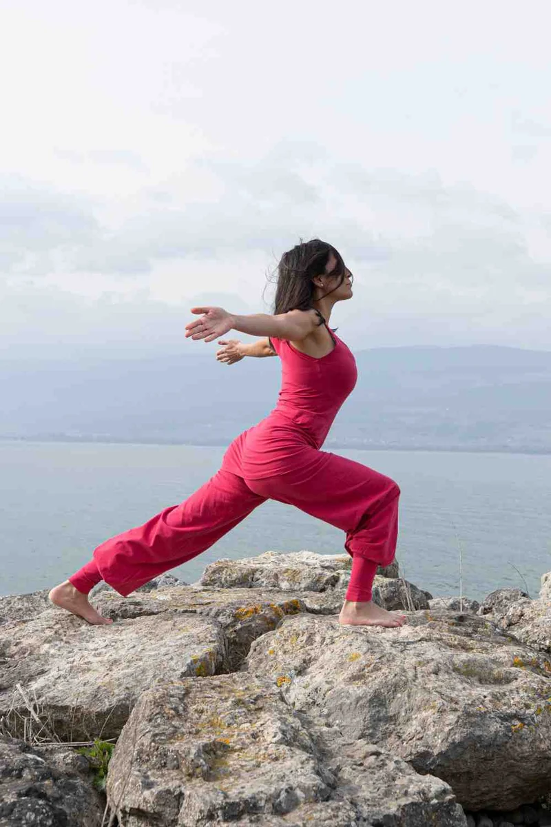 Sohang Yoga Pants — 2-in-1 Organic Cotton Pants with Integrated Skirt